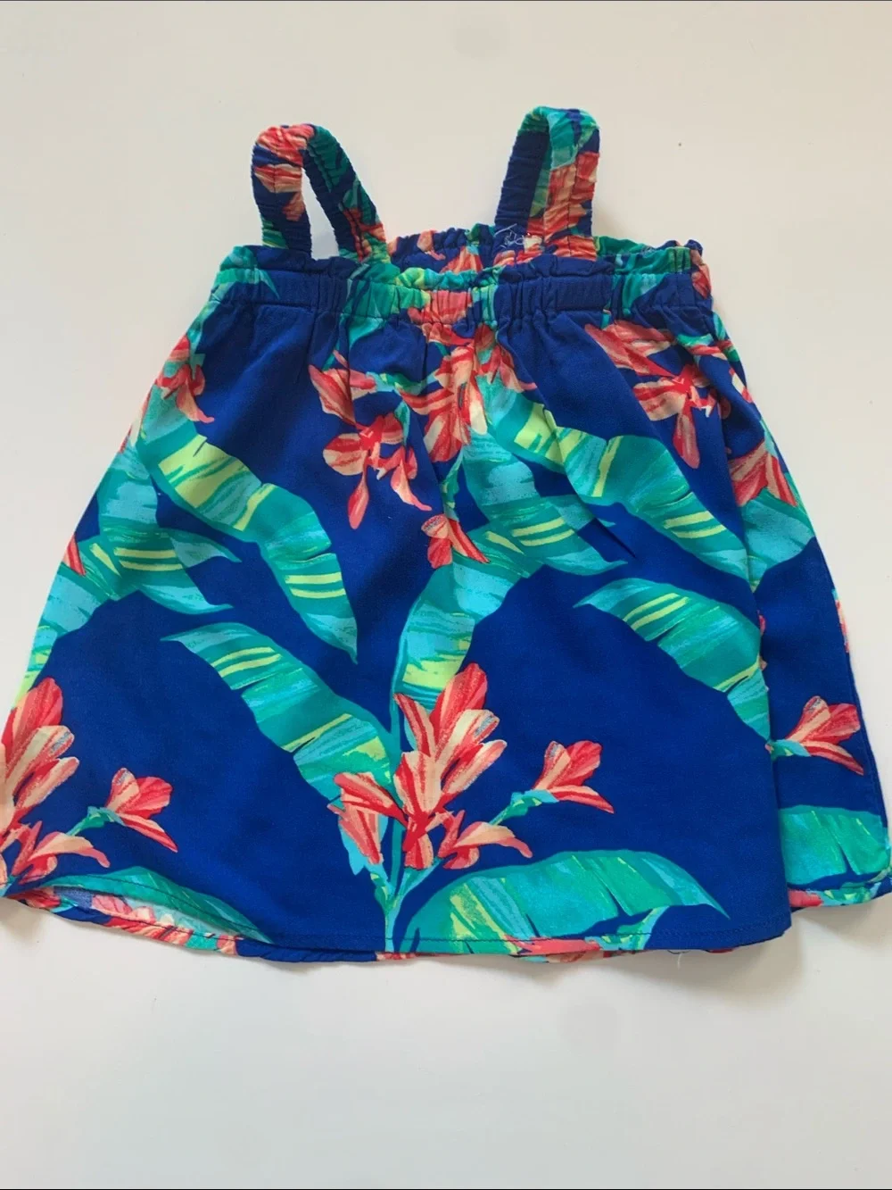 The Children's Place Teal and Blue Floral Baby Sundress Size 9-12M